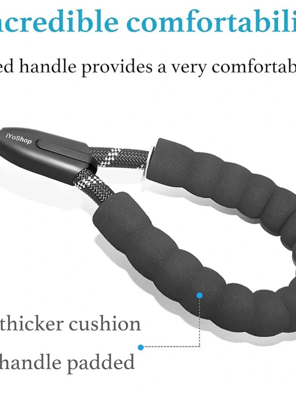 Black Dual Dog Leash - Large